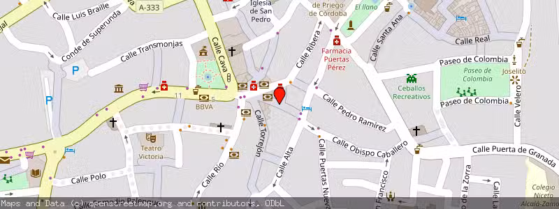 Mapa de Subasta de Inmueble (Finca rústica) en Priego De Córdoba, Córdoba 