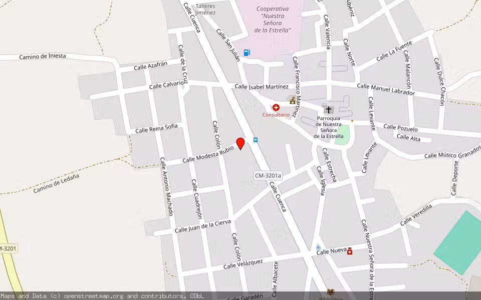 Mapa de Subasta Inmueble (Finca rústica) en El Herrumblar, Cuenca