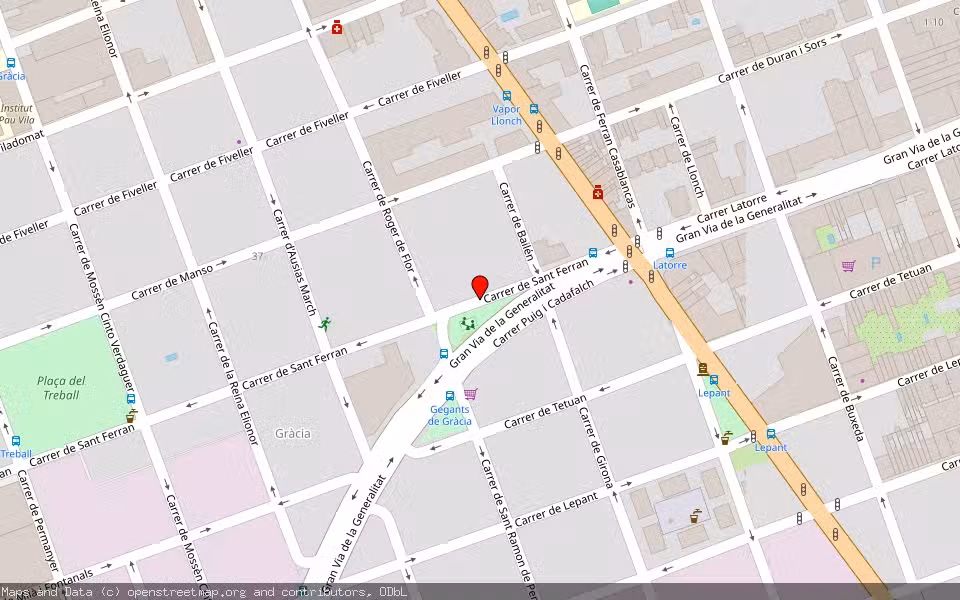 Mapa de Subasta Inmueble (Garaje) en Sabadell, Barcelona