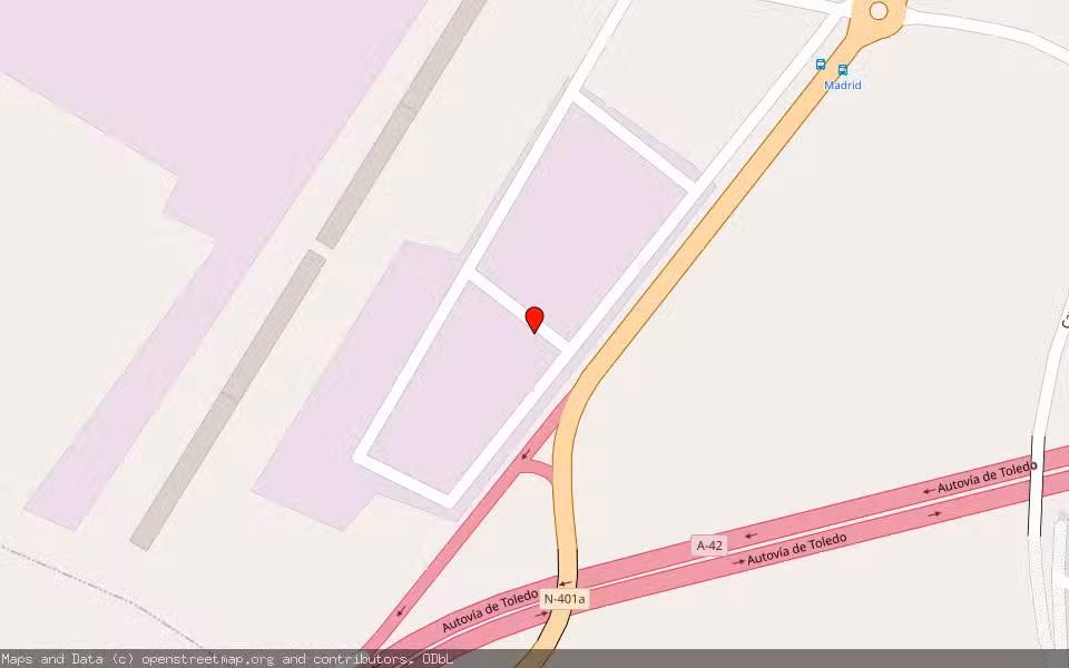 Mapa de Subasta Inmueble (Nave industrial) en Yuncos, Toledo