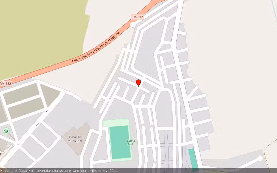 Mapa de Subasta Inmueble (Vivienda) en Mazarrón, Murcia