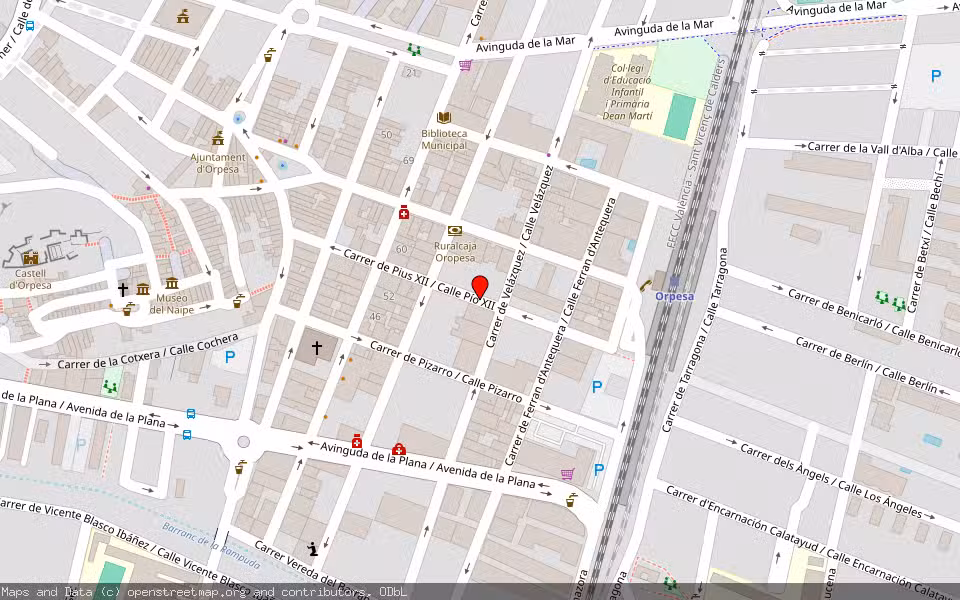 Mapa de Subasta Inmueble (Vivienda) en Oropesa Del Mar, Castellón/Castelló