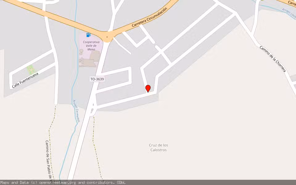 Mapa de Subasta Inmueble (Local comercial) en Menasalbas, Toledo