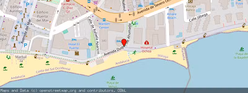 Mapa de Subasta de Inmueble (Local comercial) en Marbella, Málaga 