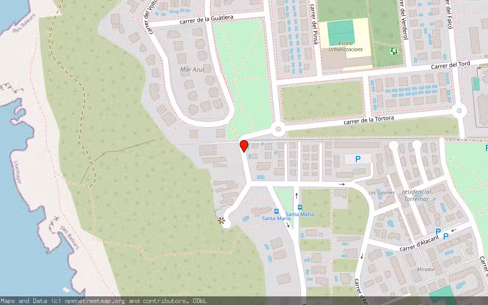Mapa de Subasta Inmueble (Vivienda) en Llucmajor, Palma, Illes Balears
