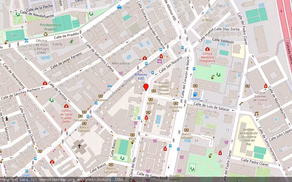 Mapa de Subasta Inmueble (Vivienda) en Madrid