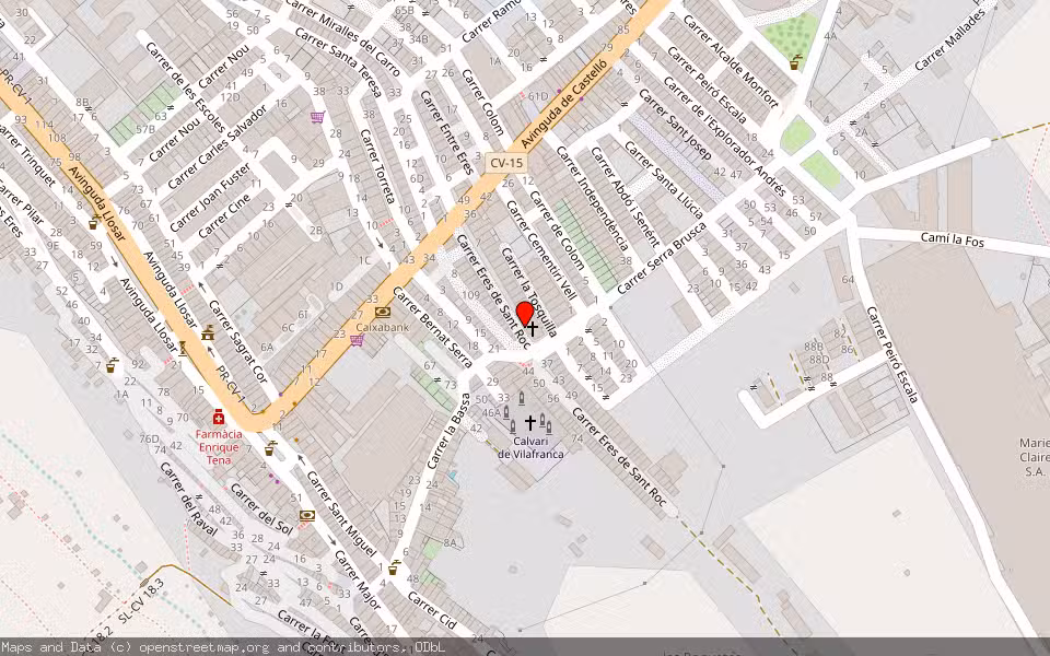 Mapa de Subasta Inmueble (Solar) en Linares, Jaén