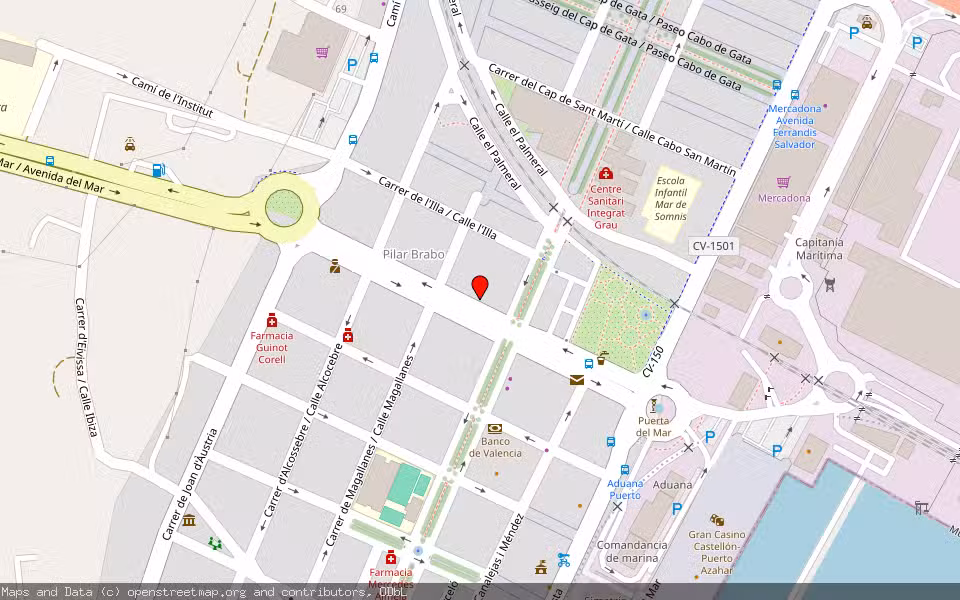 Mapa de Subasta Inmueble (Vivienda) en Castellon ( Grao De Castellon), Castellón/Castelló