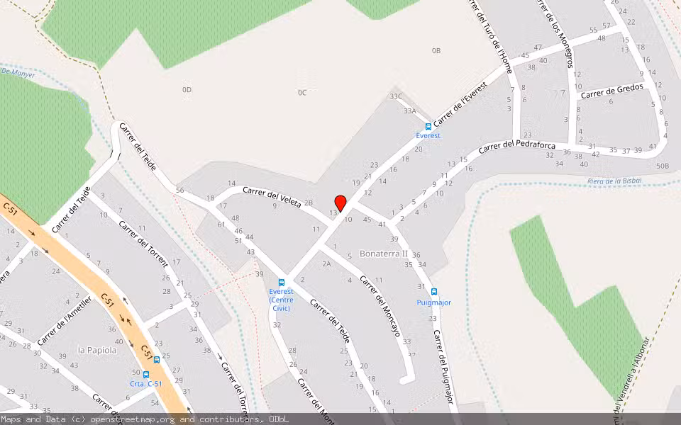 Mapa de Subasta Inmueble (Vivienda) en Albinyana, Tarragona