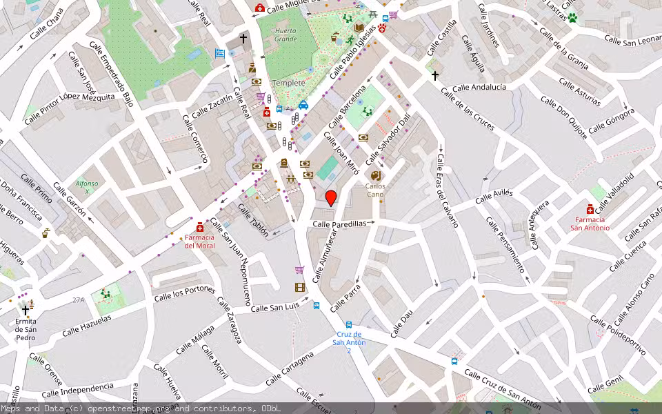 Mapa de Subasta Inmueble (Local comercial) en La Zubia, Granada