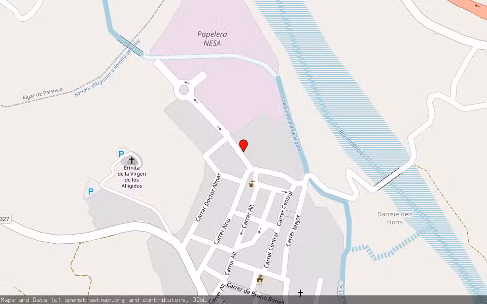 Mapa de Subasta Inmueble (Vivienda) en Alfara De La Baronia, Valencia/València