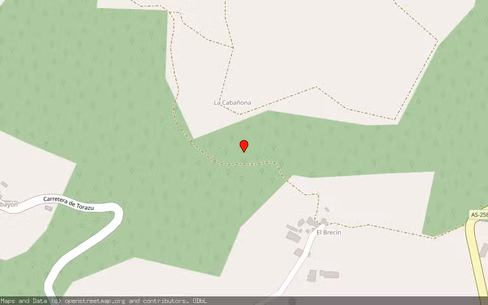 Mapa de Subasta Inmueble (Vivienda) en Piloña, Asturias
