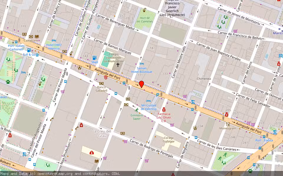 Mapa de Subasta Inmueble (Vivienda) en Valencia, Valencia/València