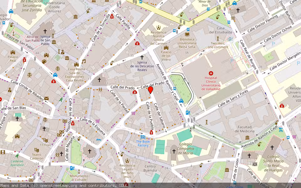 Mapa de Subasta Inmueble (Local comercial) en Valladolid
