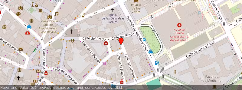 Mapa de Subasta de Inmueble (Local comercial) en Valladolid, Valladolid 