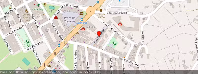 Mapa de Subasta de Inmueble (Local comercial) en Naron, La Coruña (A Coruña) 
