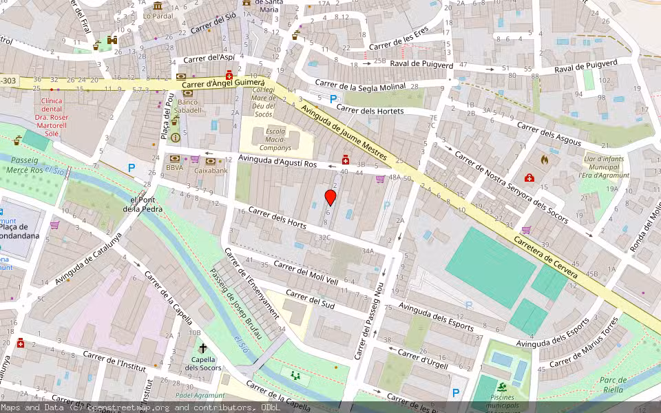 Mapa de Subasta Inmueble (Vivienda) en Agramunt, Lleida