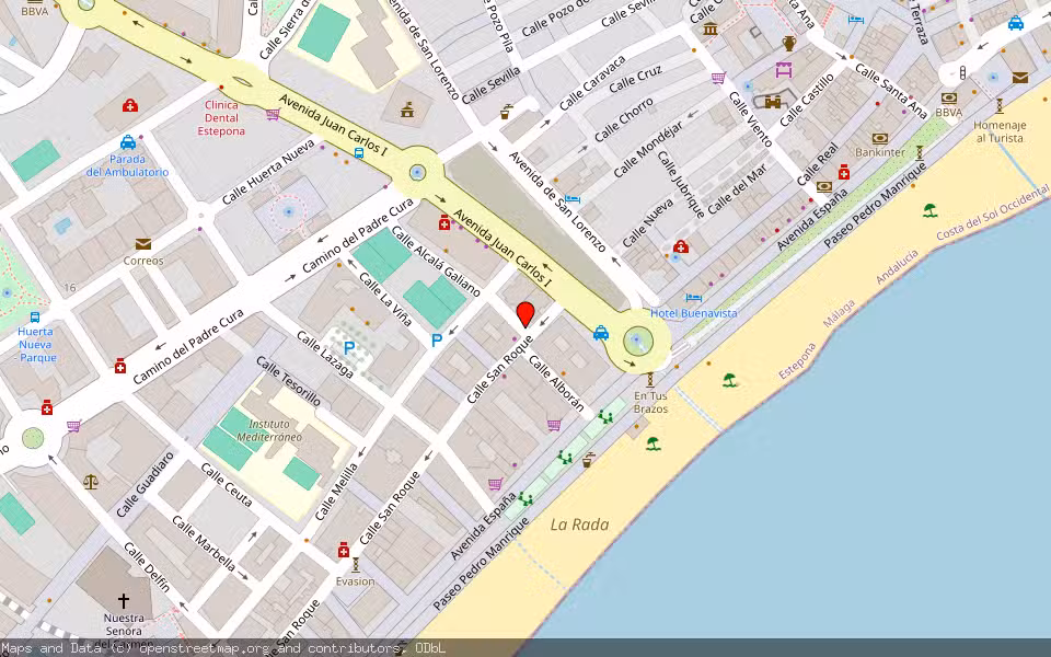 Mapa de Subasta Inmueble (Vivienda) en Estepona, Málaga