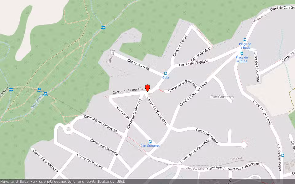 Mapa de Subasta Inmueble (Vivienda) en Terrassa, Barcelona