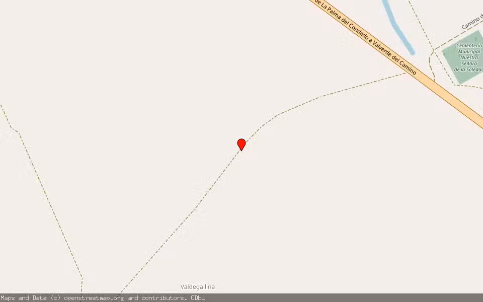 Mapa de Subasta Inmueble (Finca rústica) en Palma Cdo La, Huelva