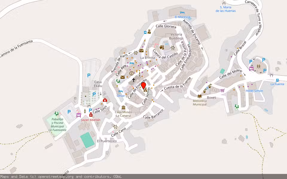 Mapa de Subasta Inmueble (Garaje) en Mojacar, Almería
