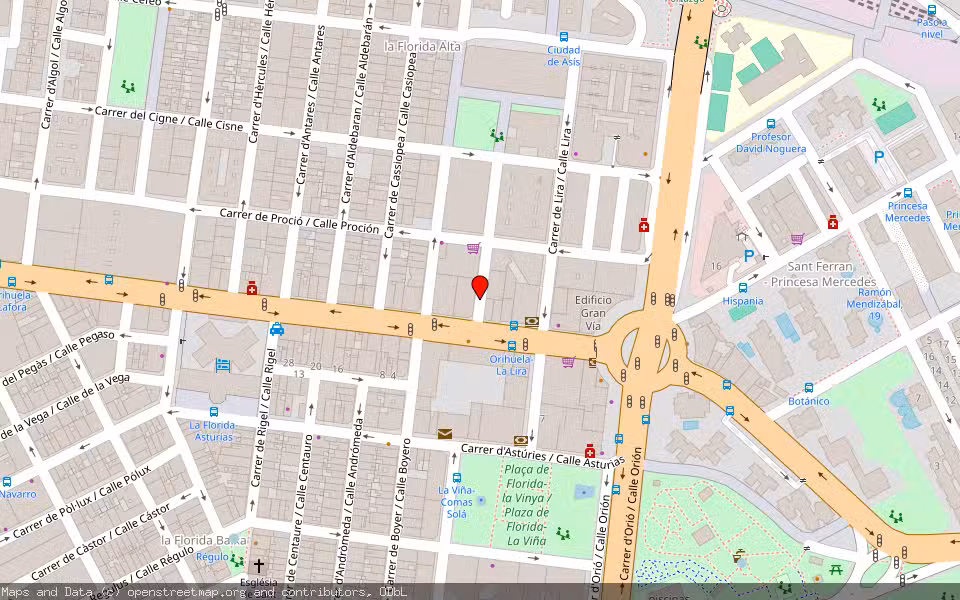 Mapa de Subasta Inmueble (Local comercial) en Alacant/alicante, Alicante/Alacant