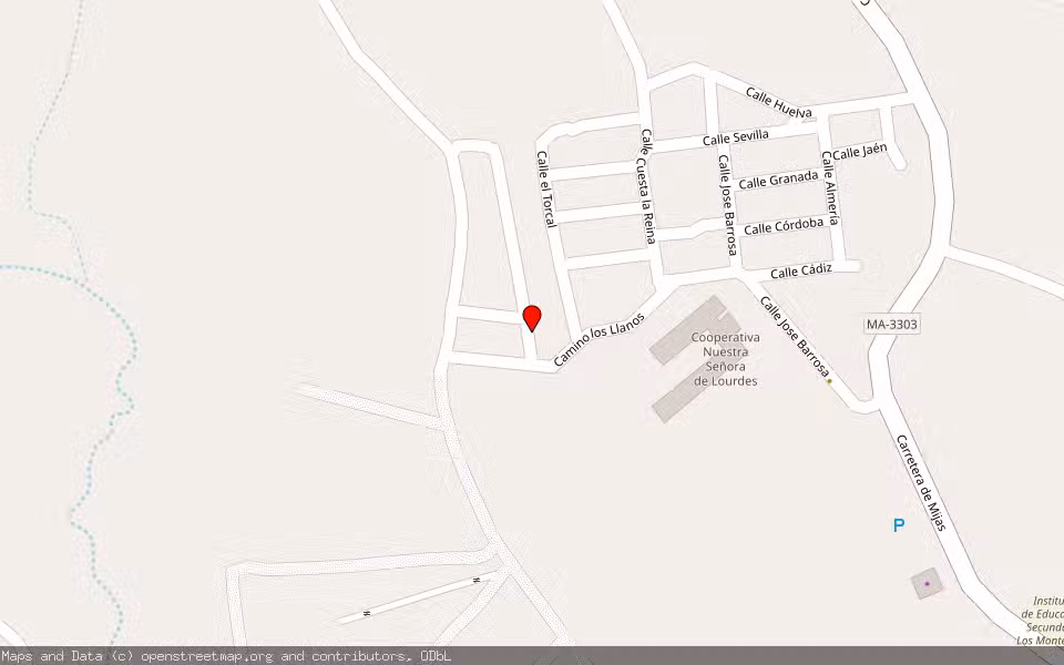 Mapa de Subasta Inmueble (Vivienda) en Coin, Málaga