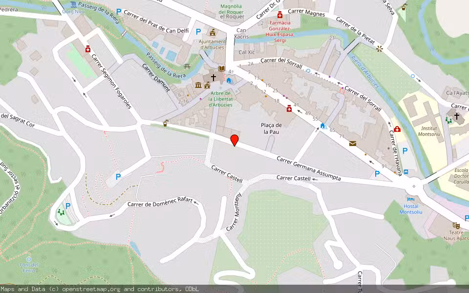 Mapa de Subasta Inmueble (Vivienda) en Arbucies, Girona