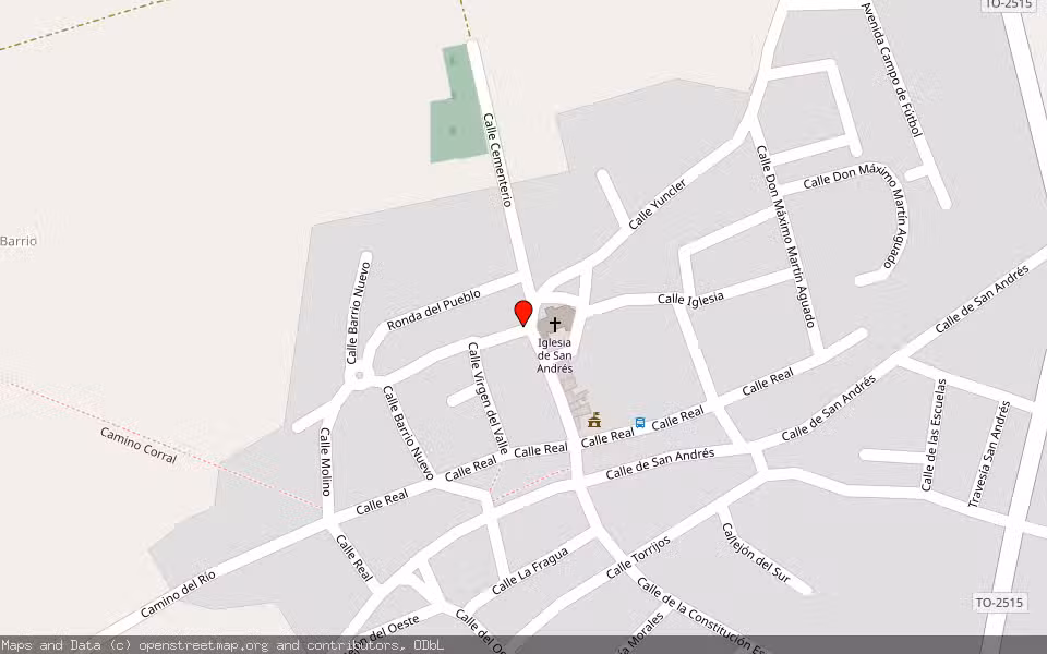 Mapa de Subasta Inmueble (Vivienda) en Recas, Toledo