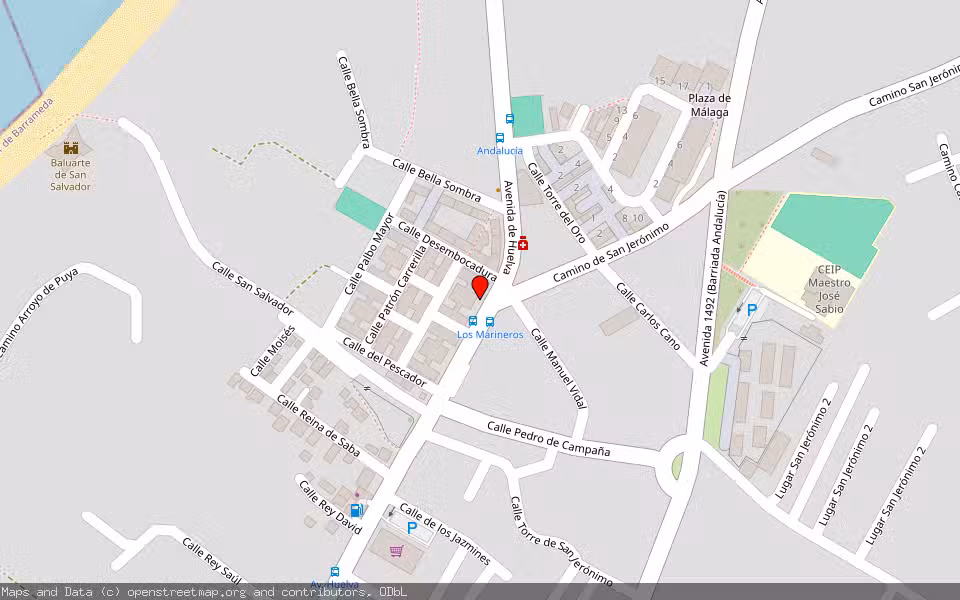 Mapa de Subasta Inmueble (Vivienda) en Sanlúcar De Bda, Cádiz