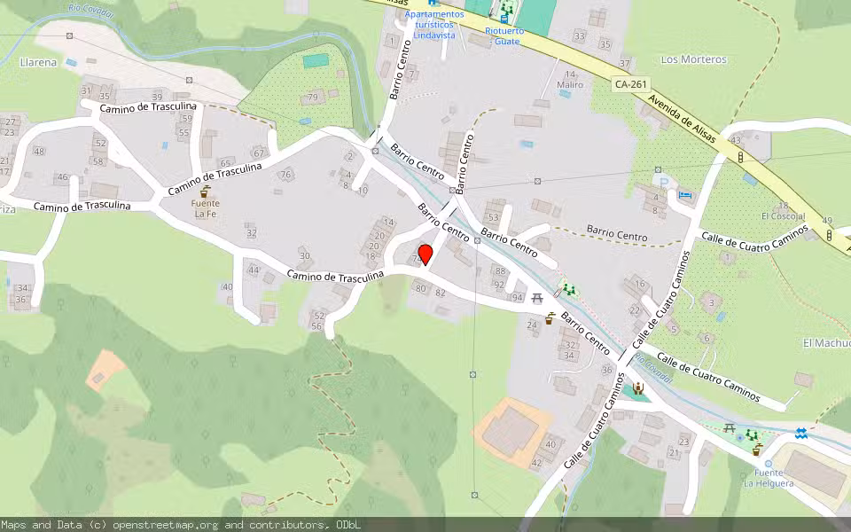 Mapa de Subasta Inmueble (Vivienda) en Riotuerto, Cantabria