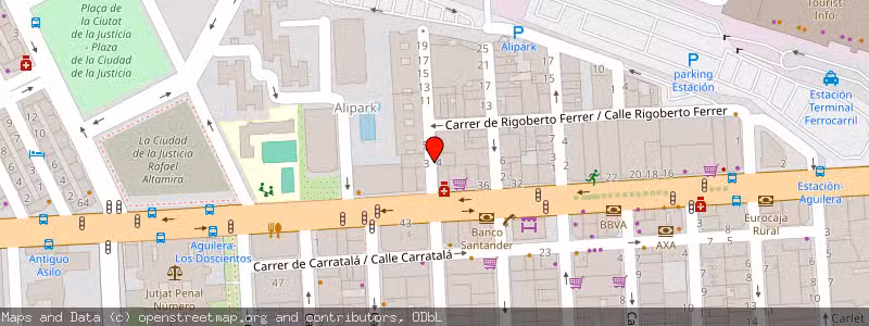 Mapa de Subasta de Inmueble (Vivienda) en Alicante, Alicante 