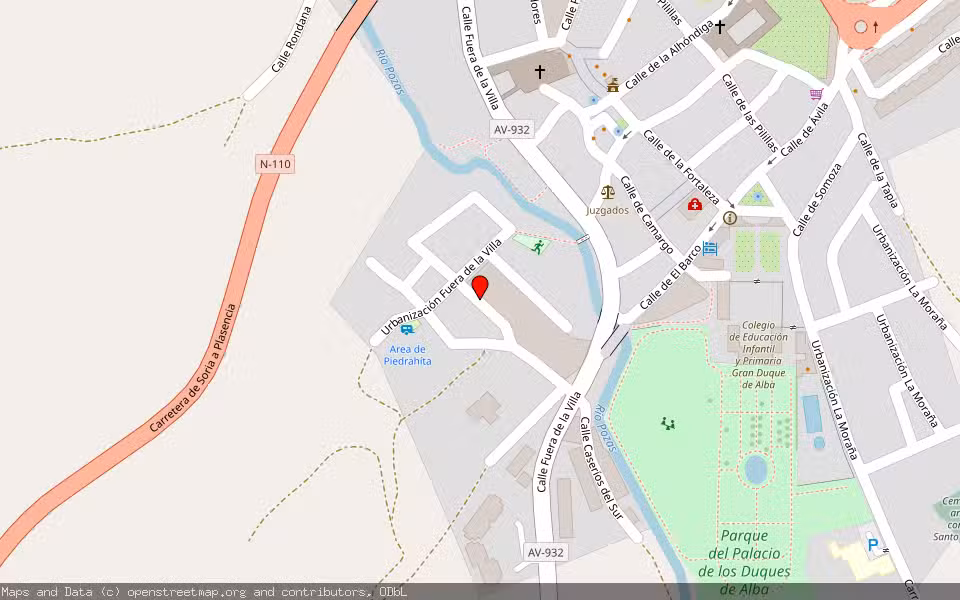 Mapa de Subasta Inmueble (Vivienda) en Piedrahita, Ávila