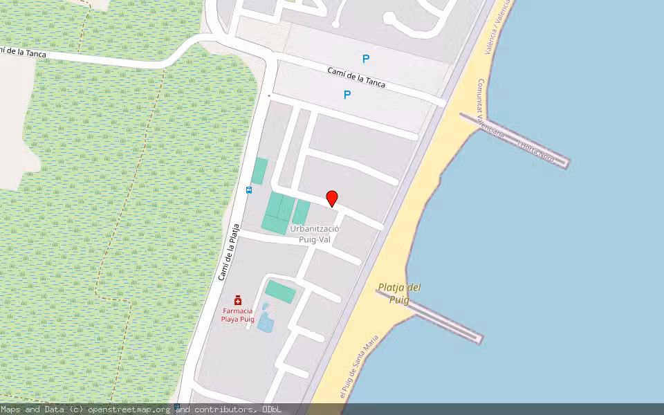 Mapa de Subasta Inmueble (Vivienda) en El Puig De Santa María, Valencia/València