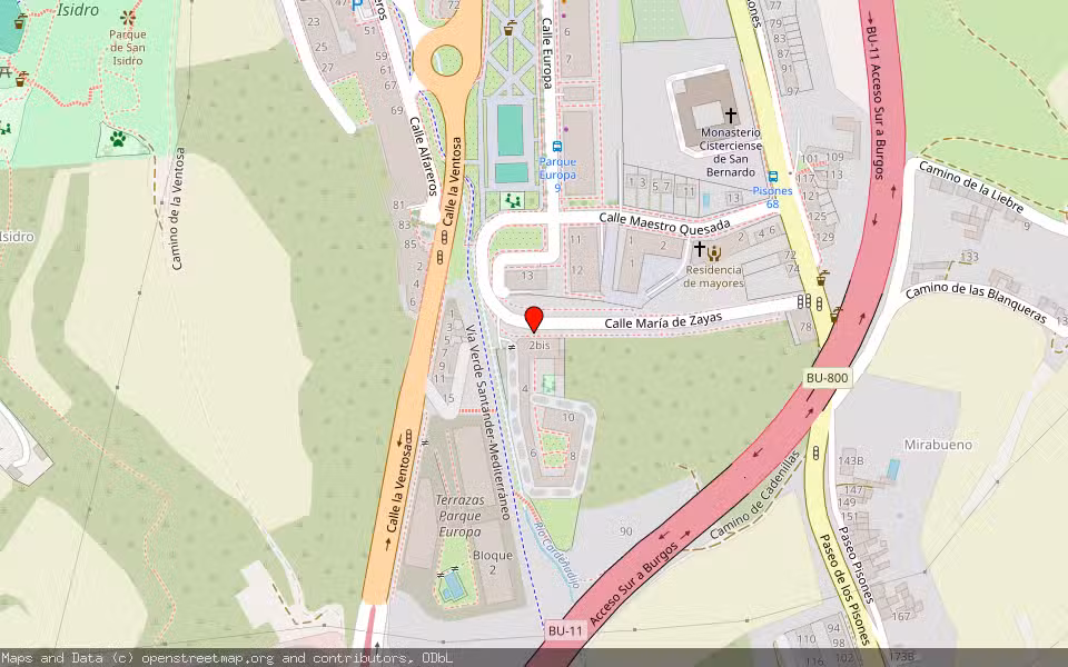 Mapa de Subasta Inmueble (Garaje) en Burgos