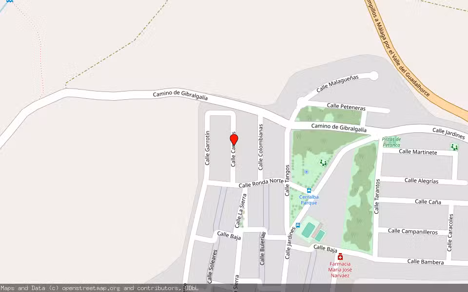 Mapa de Subasta Inmueble (Vivienda) en Pizarra, Málaga