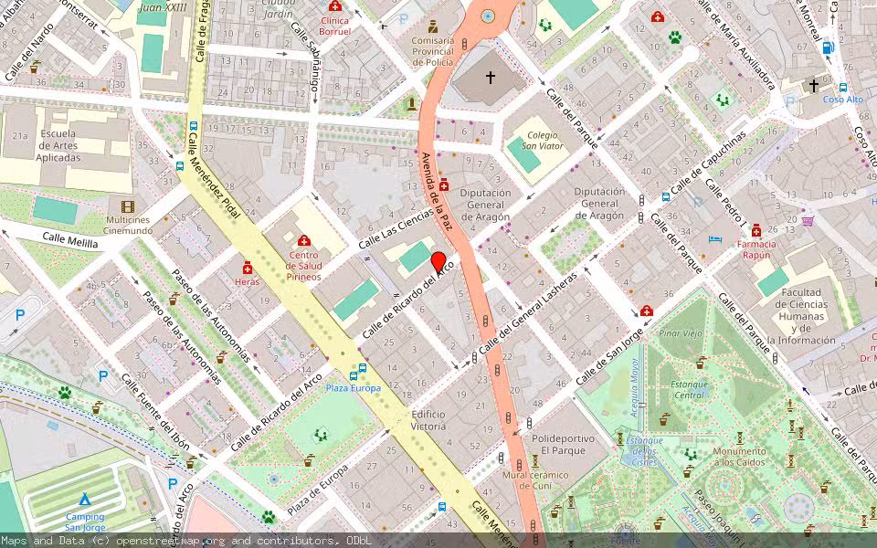 Mapa de Subasta Inmueble (Local comercial) en Huesca