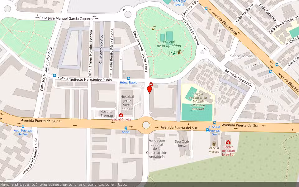 Mapa de Subasta Inmueble (Vivienda) en Jerez De La Frontera, Cádiz