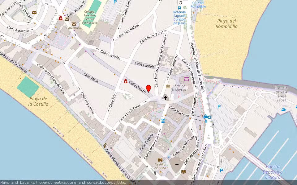 Mapa de Subasta Inmueble (Local comercial) en Rota, Cádiz