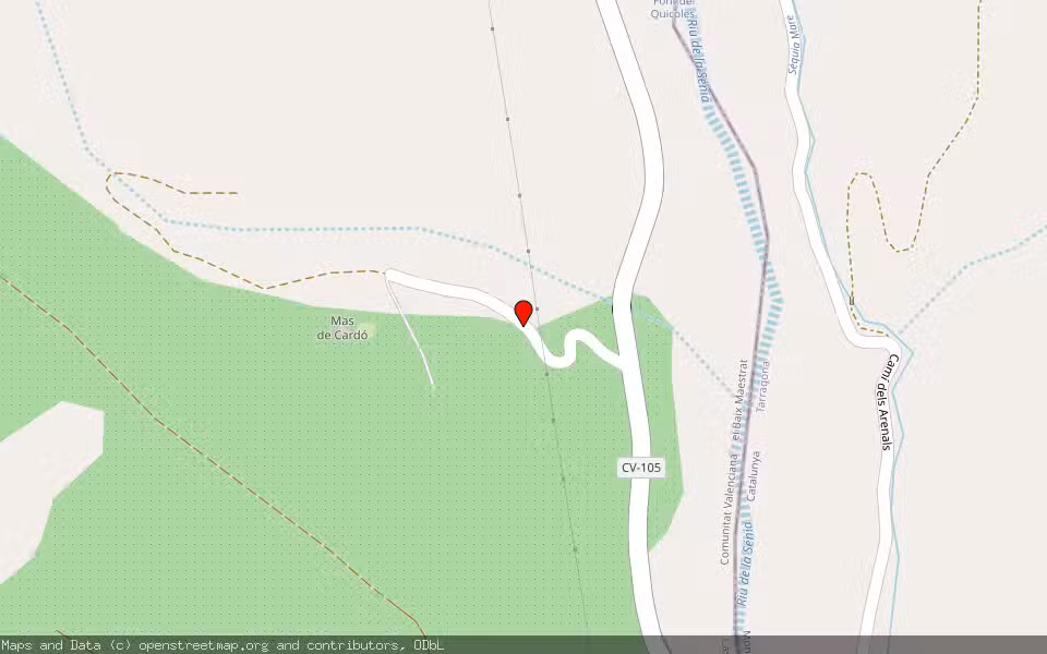 Mapa de Subasta Inmueble (Finca rústica) en Rosell, Castellón/Castelló