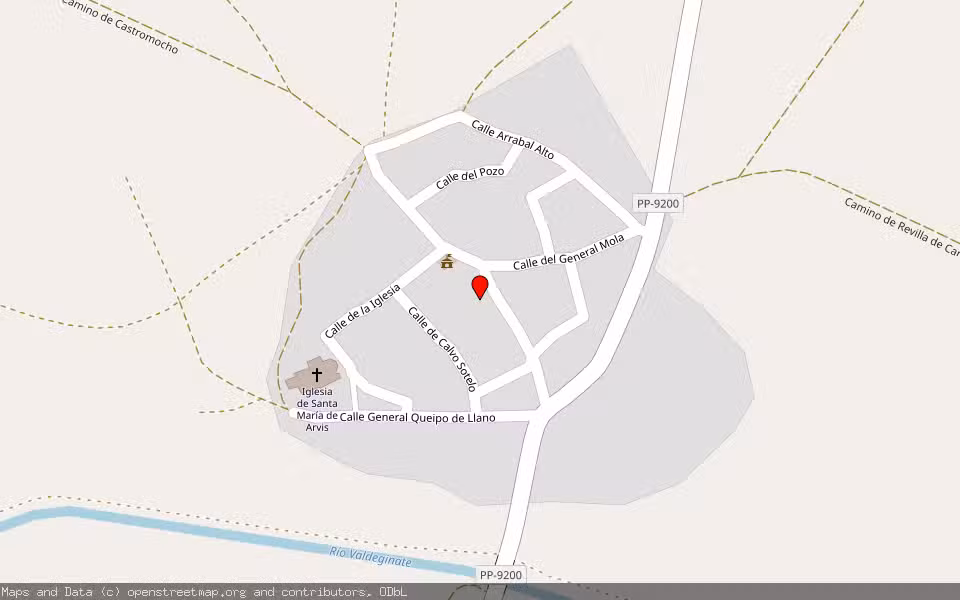 Mapa de Subasta Inmueble (Finca rústica) en Baquerin De Campos, Palencia