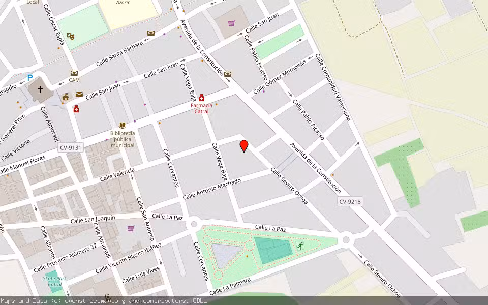 Mapa de Subasta Inmueble (Vivienda) en Catral, Alicante/Alacant
