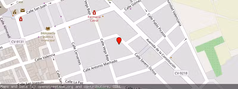 Mapa de Subasta de Inmueble (Vivienda) en Catral, Alicante 