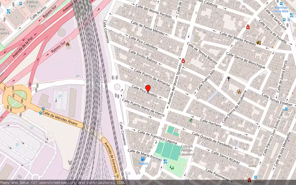 Mapa de Subasta Inmueble (Vivienda) en Madrid