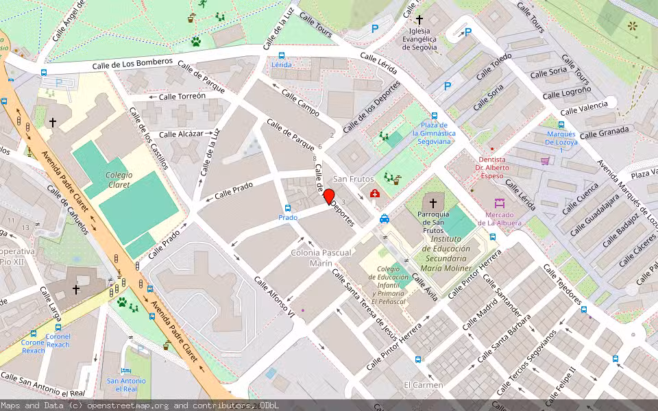 Mapa de Subasta Inmueble (Vivienda) en Segovia