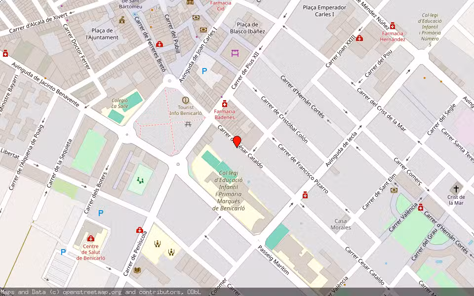 Mapa de Subasta Inmueble (Garaje) en Benicarló, Castellón/Castelló