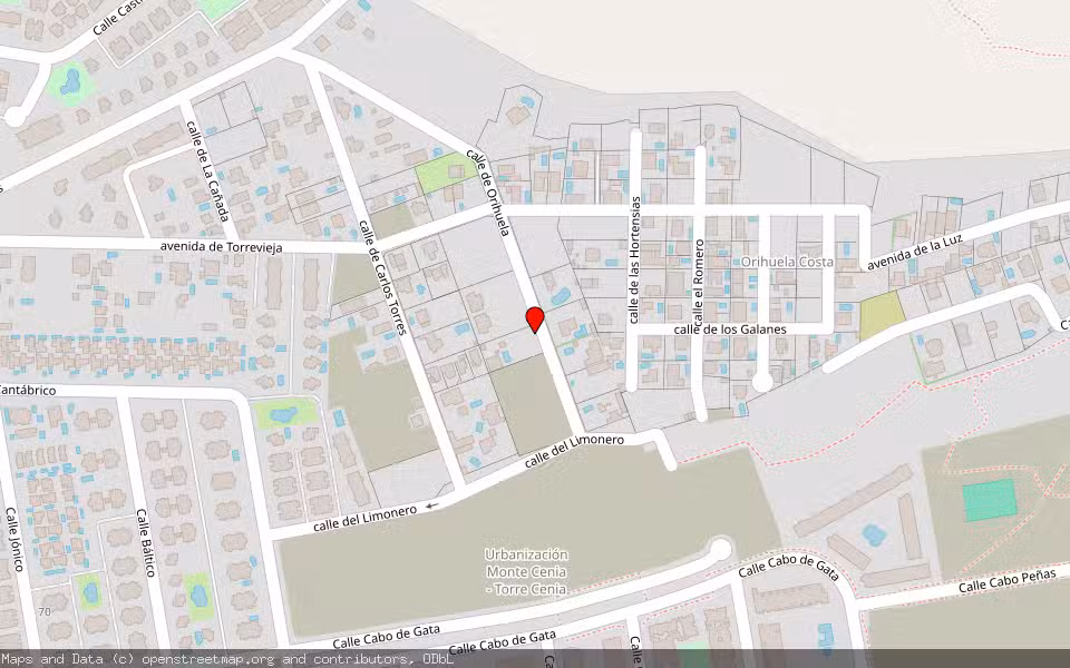 Mapa de Subasta Inmueble (Vivienda) en Orihuela, Alicante/Alacant