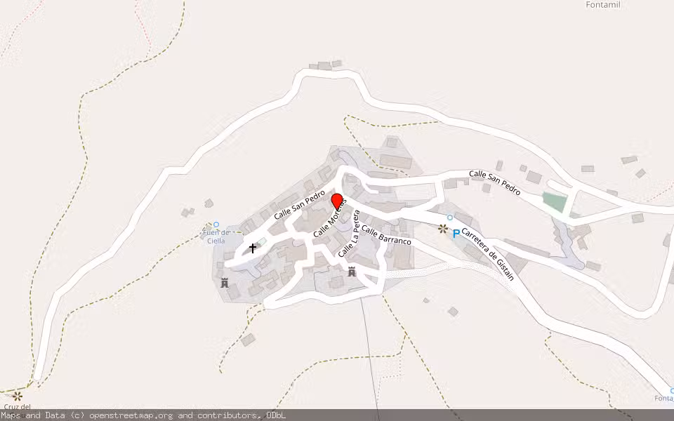 Mapa de Subasta Inmueble (Local comercial) en Gistaín, Huesca