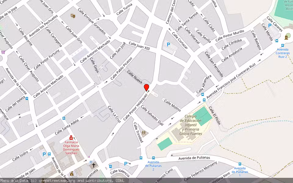 Mapa de Subasta Inmueble (Vivienda) en Peligros, Granada