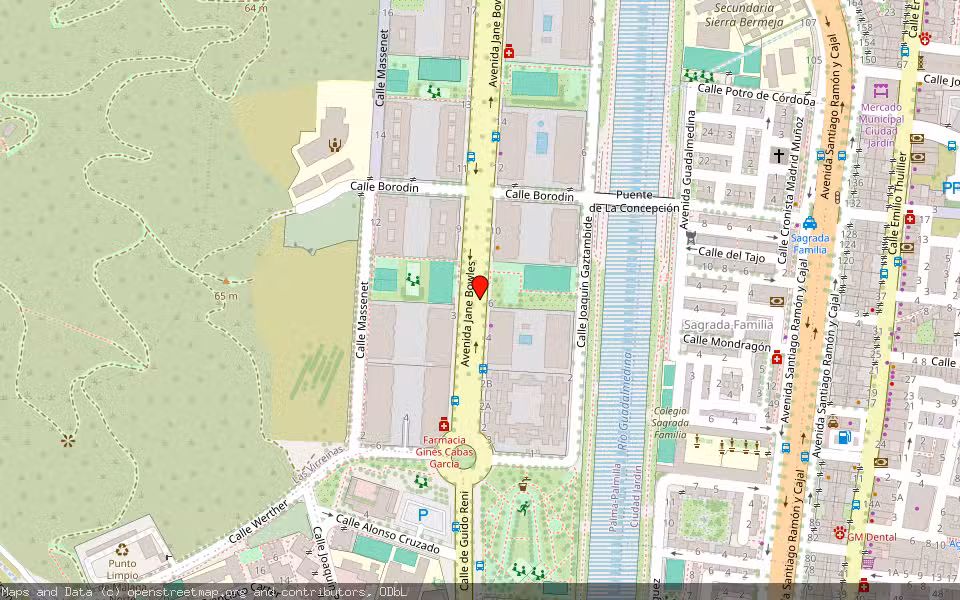 Mapa de Subasta Inmueble (Vivienda) en Malaga, Málaga